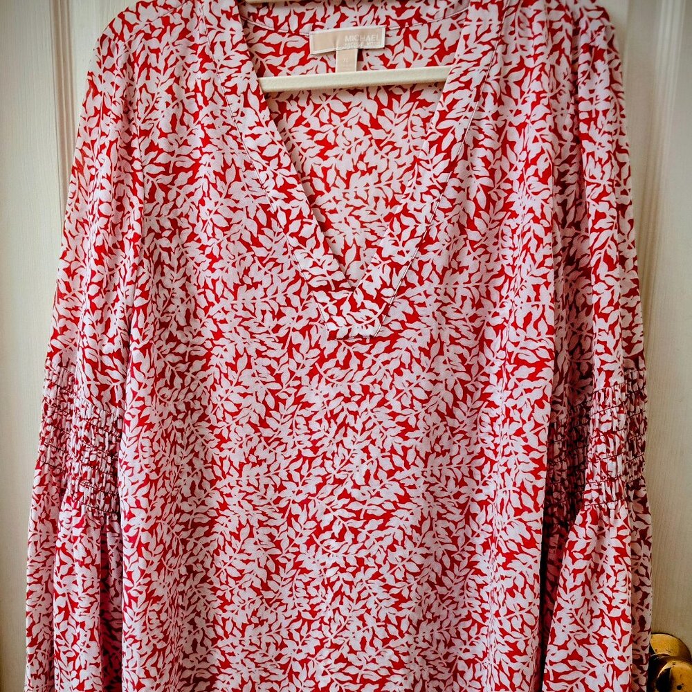 Michael Kors  Blouse with bell poet sleeves XL